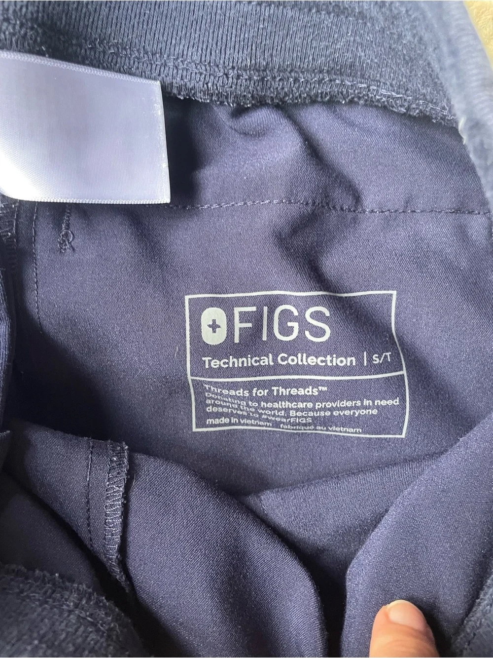 FIGS Mens Zamora Scrub Pant Blue Jogger Cargo Pockets Hospital Lab NursingSZ S/T
